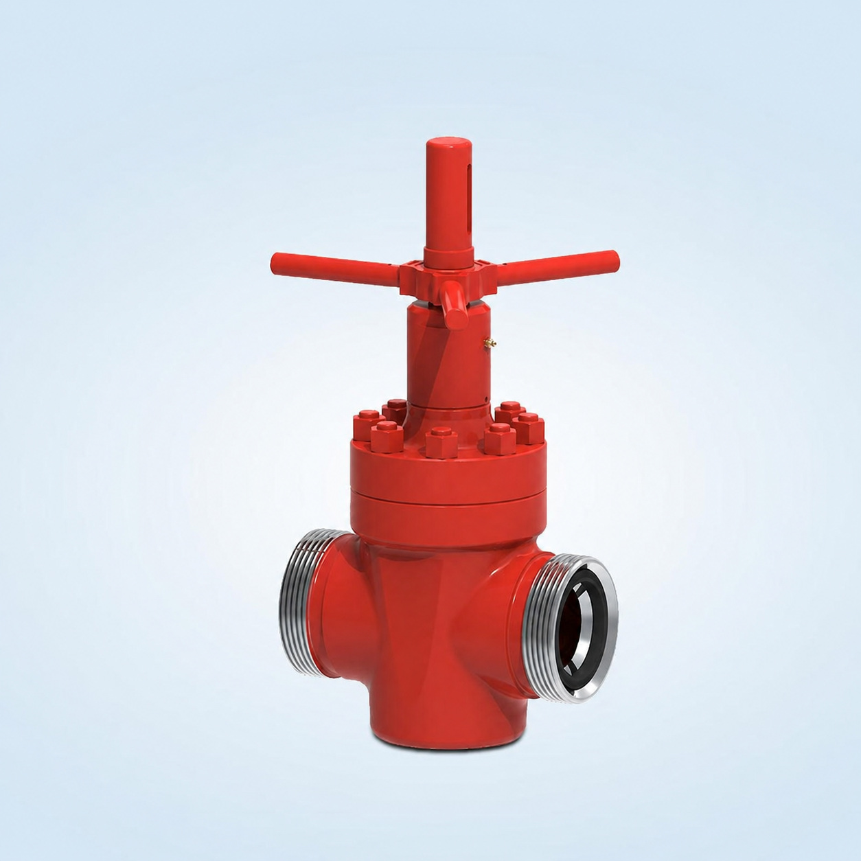 Red API 6A Y-Type Mud Valve