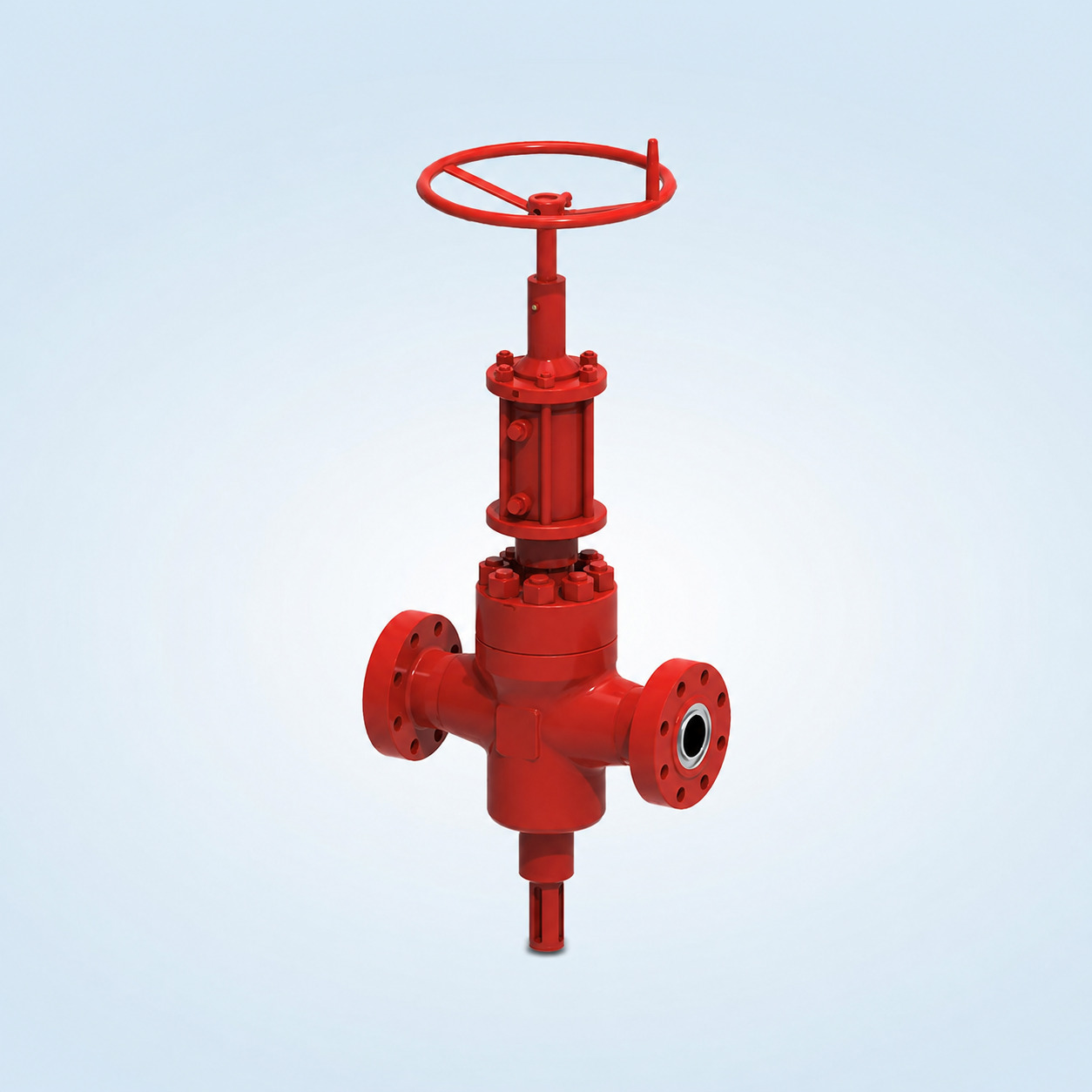 Red Hydraulic Gate Valve