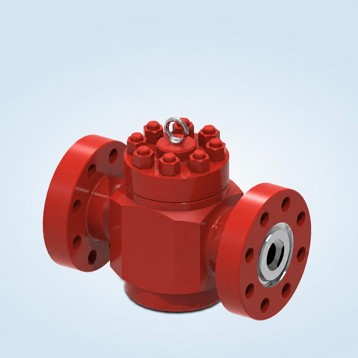 Red Lift-Type Check Valve