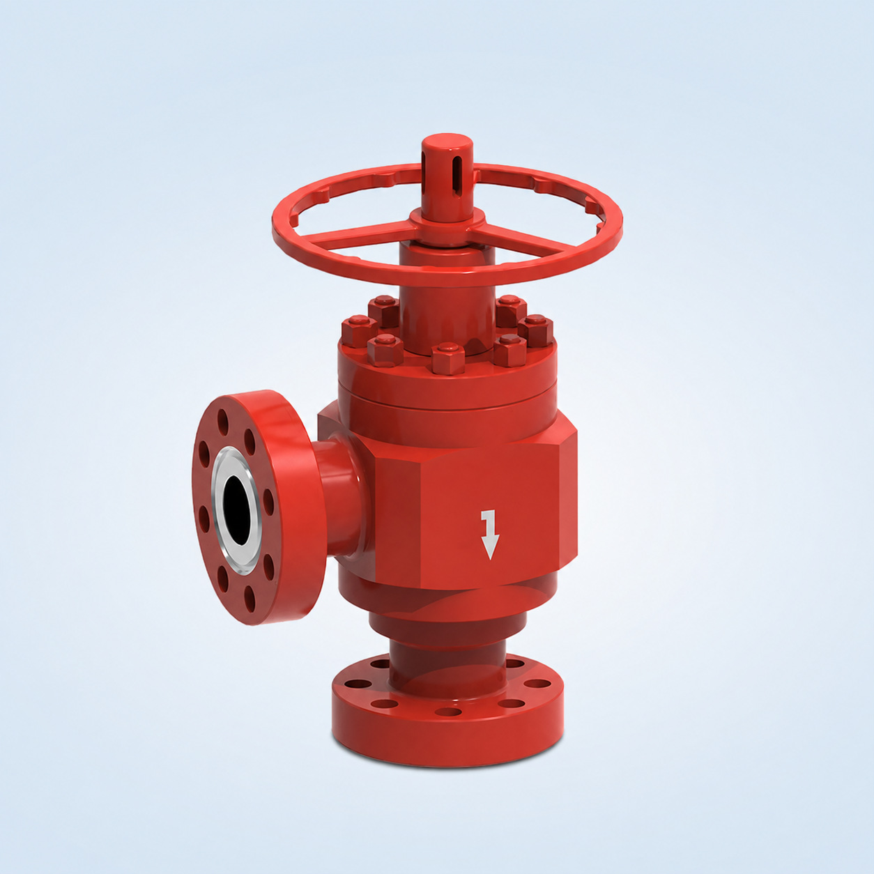 Red Manual Drilling Choke Valve