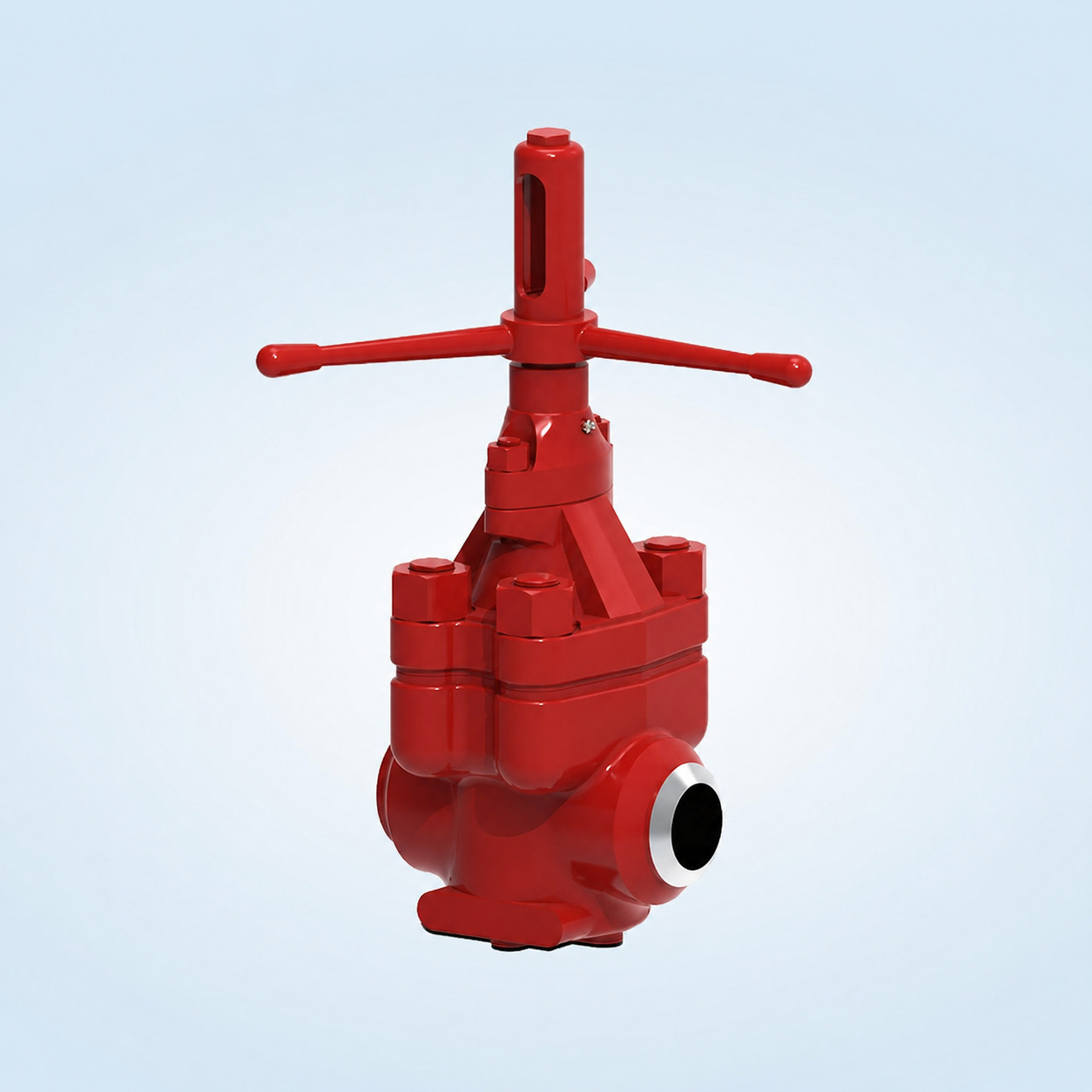 Red 4-inch 5M Mud Gate Valve