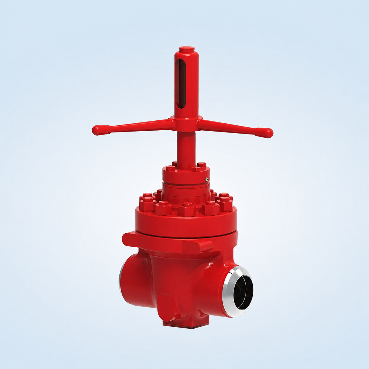 Red 7,500 psi Mud Gate Valve