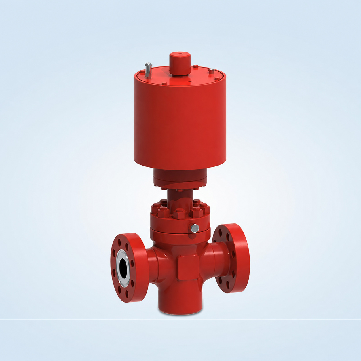 Red Pneumatic Surface Safety Valve (SSV)